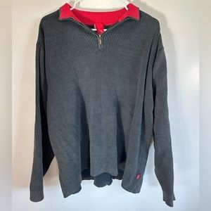 Levi’s red collar quarter zip